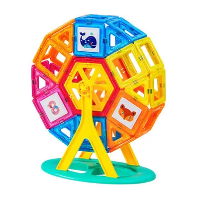 Kids Magnetic Tiles Building Blocks Magnetic Metal Sheets Educational Assembly Toy - 6
