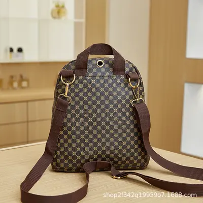 Printed Large Capacity Women's Backpack - 5