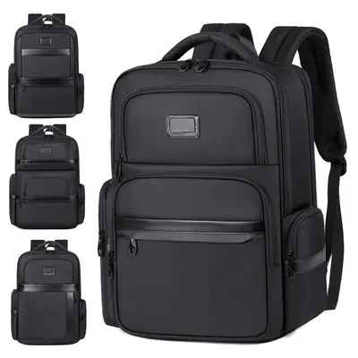 Men's Business Backpack, Water-Repellent Nylon Laptop Daypack