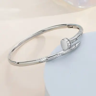 Armband, kupferplattiert, Zirkonia mit Sternenmotiv - 10