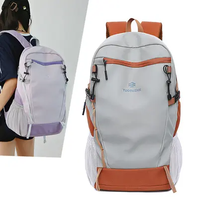 Large Capacity Lightweight Backpack, Schoolbag for College Students, Casual Outdoor Hiking - 2