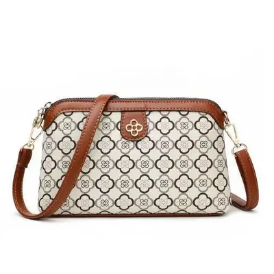 Middle-Aged Women's Crossbody Bag, Soft Leather, Small - 8