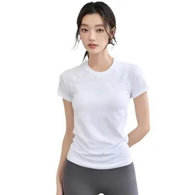 Short-Sleeve Quick-Dry Yoga Training Top - 5