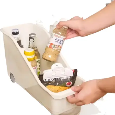 Küchenunterschrank-Organizer mit Rollen