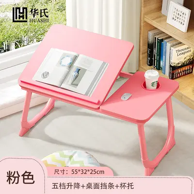 Foldable five-speed adjustable lifting bed desk small table work desk bedroom computer desk dormitory student reading desk - 12