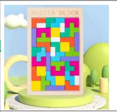 3D Tetris Large Building Blocks Logic Training Puzzle Toy for Kids - 8