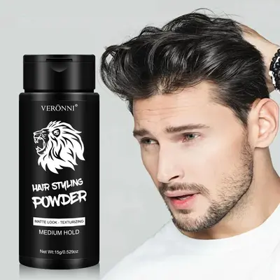VERONNI Styling Volumizing Powder Dry Shampoo Hair Root Volume Powder for Men and Women, Oil Control Flip-Top Bangs Refresh, No Rinse 15g Cross-Border Source - 1