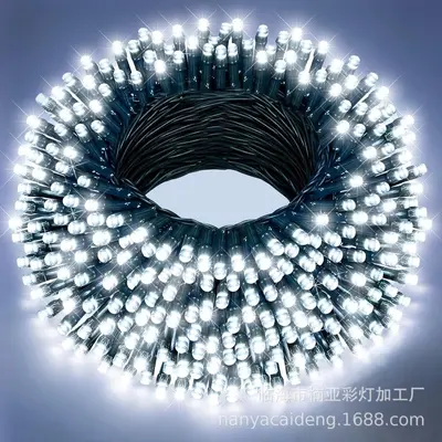 Remote Control Colorful LED Solar String Lights, Waterproof - 9