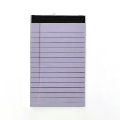 A7 Colored Tear-Off Memo Pad, Non-Adhesive, 30 Sheets, Lined - 12