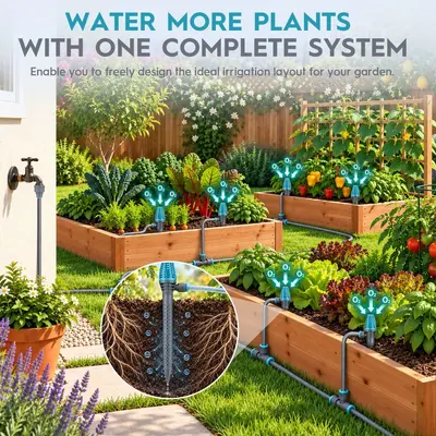 Schnellkupplung Wurzelbewässerer für Gemüsebeete und Topfpflanzen