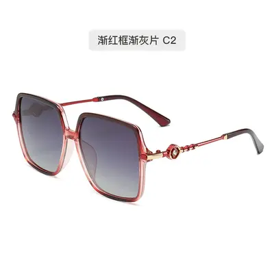 Women's Square Large Frame Polarized Sunglasses, UV Protection - 6