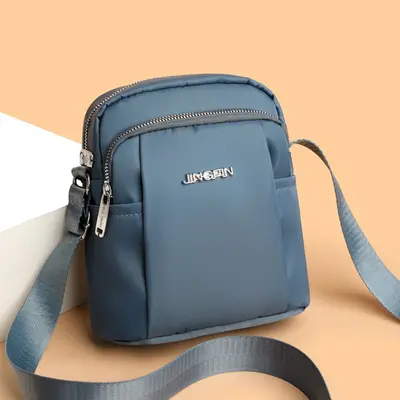 Moda çok yönlü küçük çanta kadın crossbody çanta yeni naylon kanvas çanta kadın para cep telefonu çantası mini omuz çantası