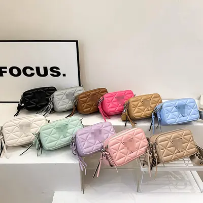 Women's Lightweight Small Square Crossbody Bag - 2