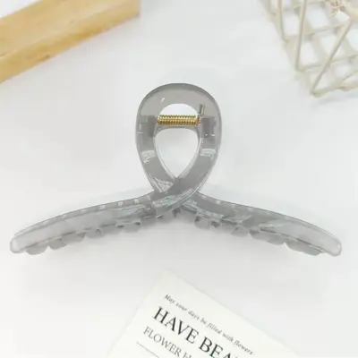 Shark Claw Hair Clip 13cm Large Acrylic Hair Clip for Women, Back of Head Hair Accessory DIY Material, Suitable for Thick Hair. - 12
