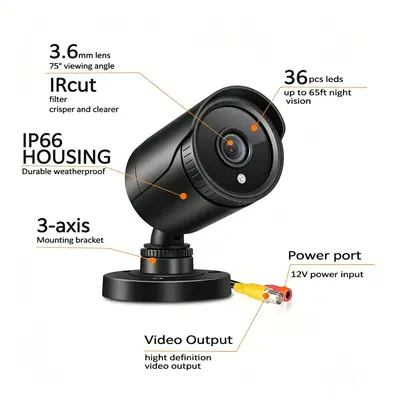Sınır Ötesi Popüler AHD KIT Dört Fonksiyonlu Kamera Mobil Monitörleme Seti 4 Kanal 8 Kanal Monitörleme Seti