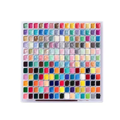 Dunhuang pearlescent watercolor paint set, solid pigment, complete colors