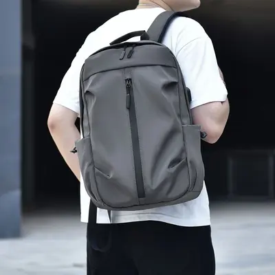 Cross-border daily backpack men Korean version fashion university student bag simple commute lightweight laptop bag ready for sale