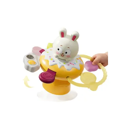 New Children's Spinning Baby Hand-Grab Ball Teether Gyro Toy Multifunctional Suction Cup Rotating Baby Toy