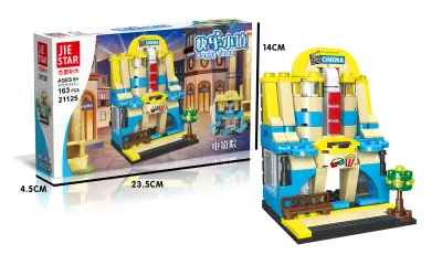 Jiexing Bausteine Mini-Straßenszenerie ab 4-12 Jahren