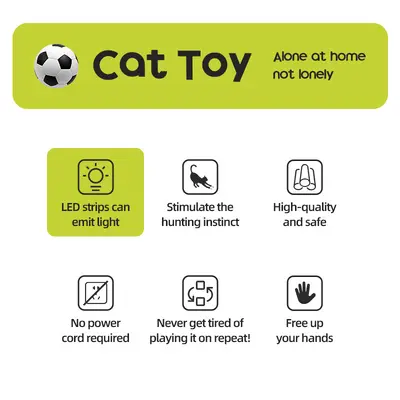 Smart Sensor Cat Football Field Interactive Chase Toy - 5