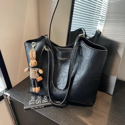 Women's Large Autumn Winter Tote Bag, 2026 Single Shoulder Bag - 3