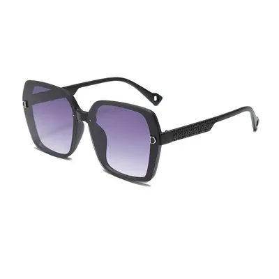 Double-D Large Frame Retro Sunglasses for Women, UV Protection - 8