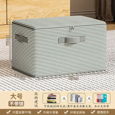 Clothing storage box foldable large capacity with lid - 7