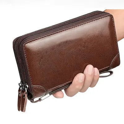 Men's Multifunctional Business Long Clutch Wallet - 4