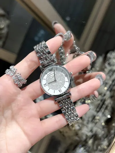 Amar AR1926 rose gold starry women's watch, steel strap quartz - 7