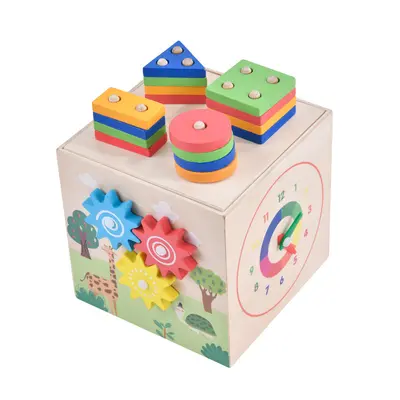 Kinder-Formsortierer Intelligenzbox aus Holz, Lernspielzeug - 6