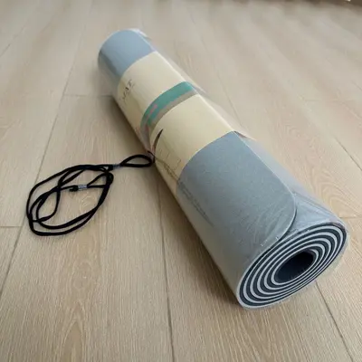 TPE yoga matı, kaymaz, kalın (61 x 0,8 cm), ev kullanımı için - 10