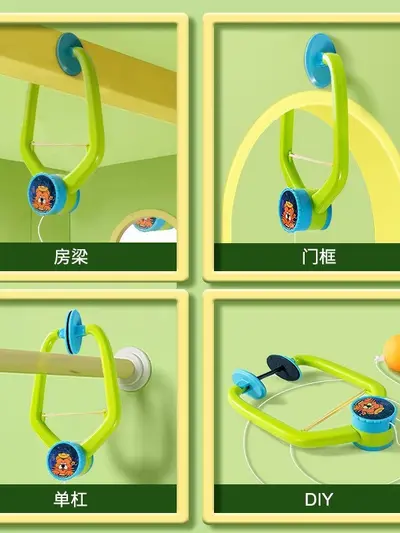 Cross-border New Hanging Table Tennis Training Device for Kids, Parent-Child Interactive Sensory Integration Vision Training, Solo Practice and Rally Play
