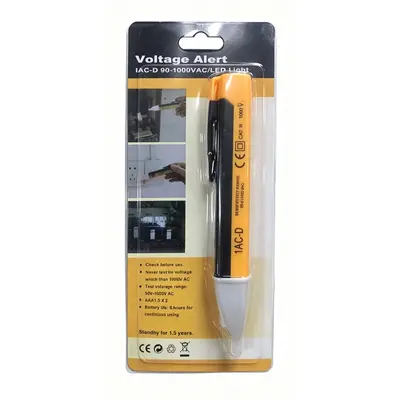 Non-Contact Smart Voltage Tester Pen with Light and Sound Alarm - 12