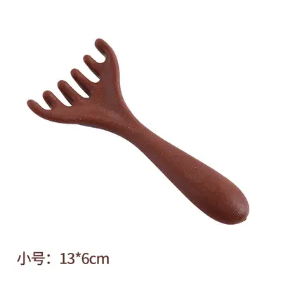 Horn massage comb five-prong small rake head neck eye body massage scraping face meridian massage comb - 7
