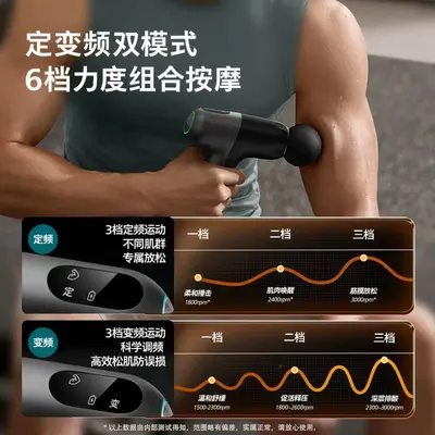 飞利浦小钢炮Max筋膜枪肌肉专业级便携深层按摩仪全身颈膜枪3206G