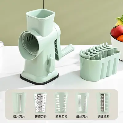Drum vegetable slicer multifunctional hand-crank potato slicer - 11