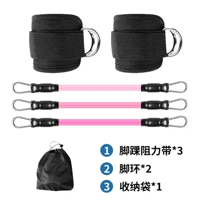 Foot Loop Resistance Band for Leg Training with Ankle Strap - 11