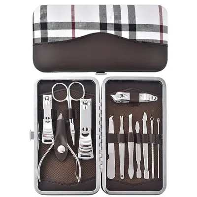 Edelstahl Nagelschere Set, 12-teilig, Smiley-Design - 11