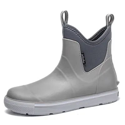 Herren-Regenstiefel braun, wasserdicht, verschleißfest, flach - 8