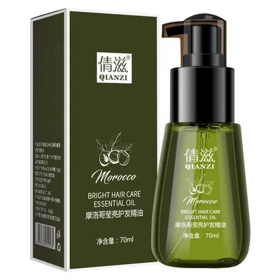 Прямые поставки от производителя Qianzi Morocco масло для ухода за волосами, для химической завивки и окрашивания, для вьющихся и прямых волос, несмываемая питательная эссенция для волос, жидкость оптом - 6