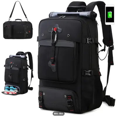 80 Liter Expandable Cabin-Size Travel Backpack for Men - 7