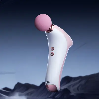 Mini-Massagepistole mit Wärmefunktion, tragbar, Silikonkopf - 8