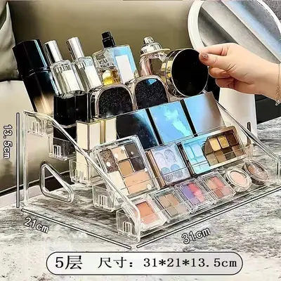 Multi-layer transparent acrylic display stand, cosmetics organizer - 9