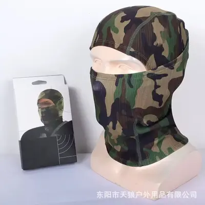 Hook-Loop Beanie and Face Mask for Cycling and Skiing, Warm and Dust-Proof - 9