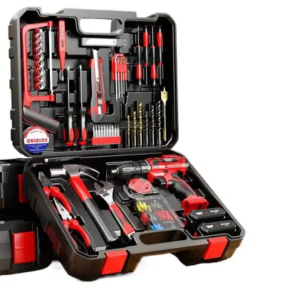 21V household tool set, drill and toolbox - 5