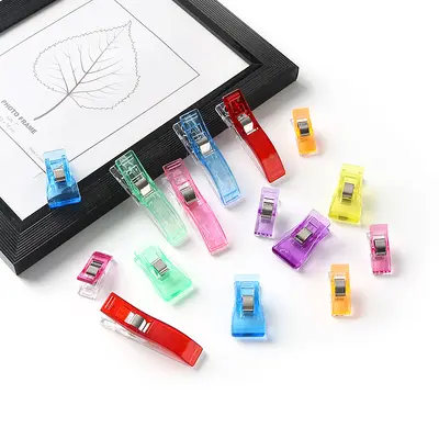 Colorful Plastic Patchwork Clip, Cross Stitch Positioning, Small