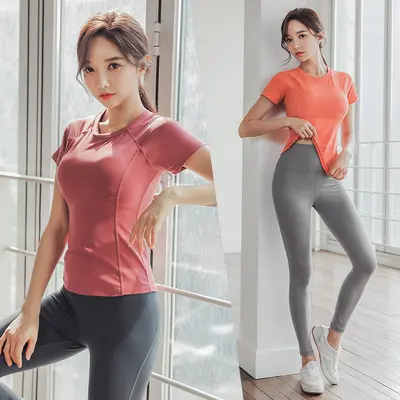 Women's Mesh Patchwork Fitness Set with Pants and Built-in Bra Liner - 3