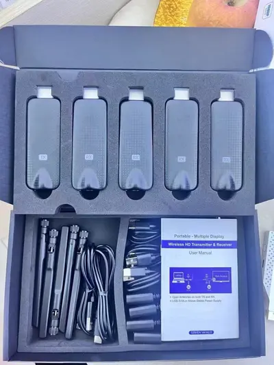 G123 kablosuz HDMI verici, 50 metre, 1-4 ekran - 7