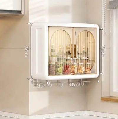 Wall-Mounted Storage Box Magnetic Dust-Proof