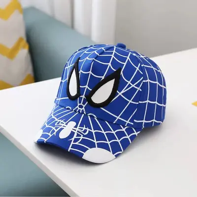 Kids Cartoon Sun Hat with Embroidered Spider Design Baseball Cap - 10